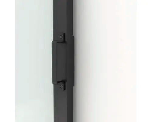 B-Ware Pertura Tür Schiebetür Set Komplettset Neta Glasschiebetür Schwarz Industrial830 - 4306517972547