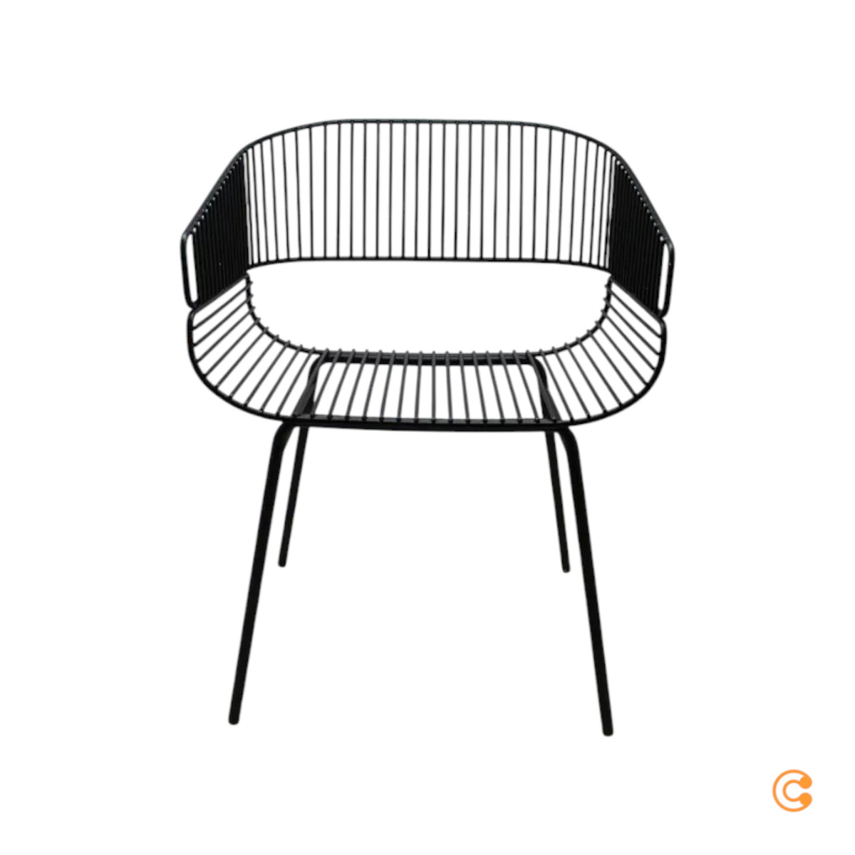 Petite Friture Trame Stuhl Sitzmöbel Esszimmerstuhl schwarz Designstuhl - 3760236183690