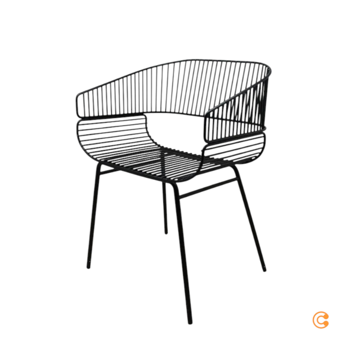Petite Friture Trame Stuhl Sitzmöbel Esszimmerstuhl schwarz Designstuhl - 3760236183690