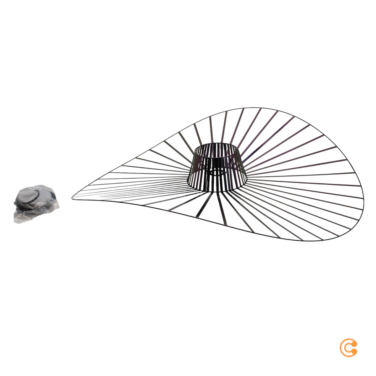 Petite Friture Pendelleuchte Vertigo irisierendes Schwarz Lampe 110cm E27 LED - 3701128122533