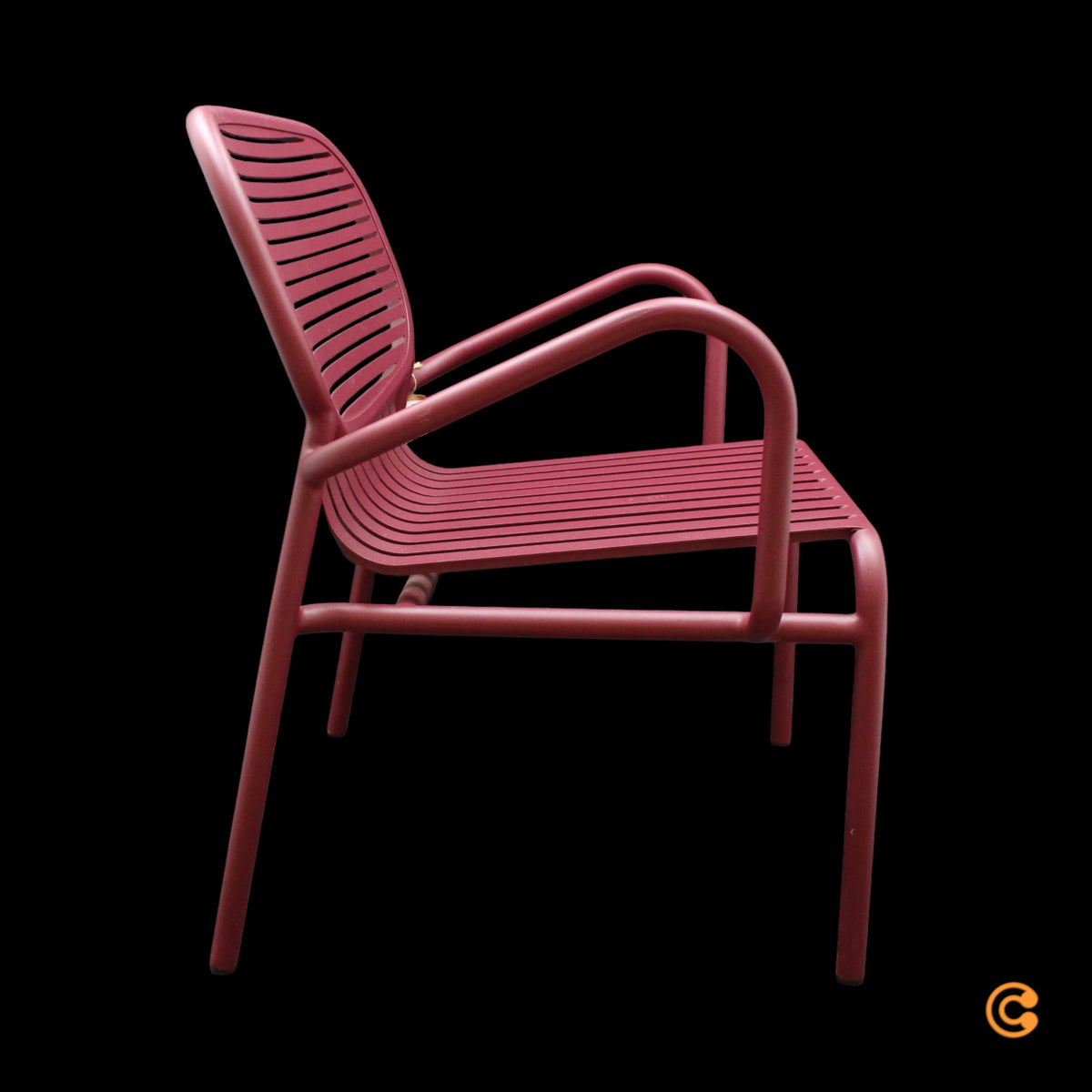 Petite Friture Sessel Stuhl Week End Outdoor Aluminium Bordeaux Gartenmöbel - 3701128104072