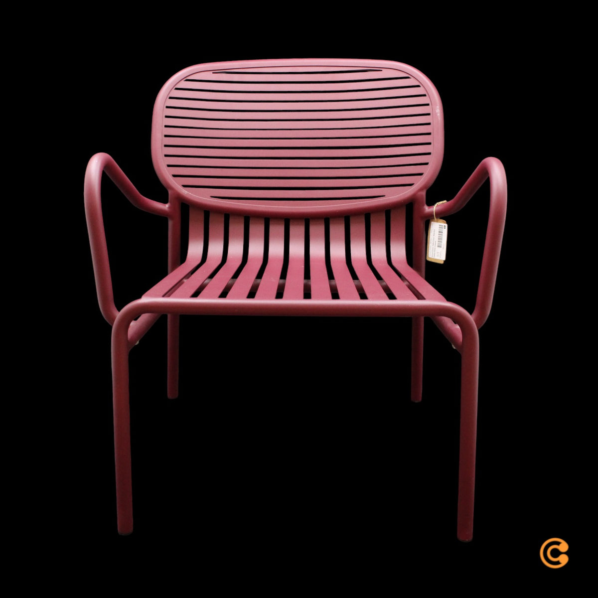 Petite Friture Sessel Stuhl Week End Outdoor Aluminium Bordeaux Gartenmöbel - 3701128104072
