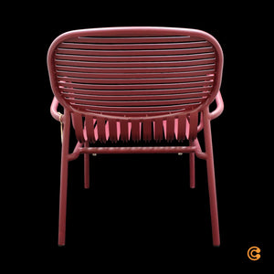 B-Ware Petite Friture Sessel Stuhl Week End Outdoor Aluminium Bordeaux Gartenmöbel