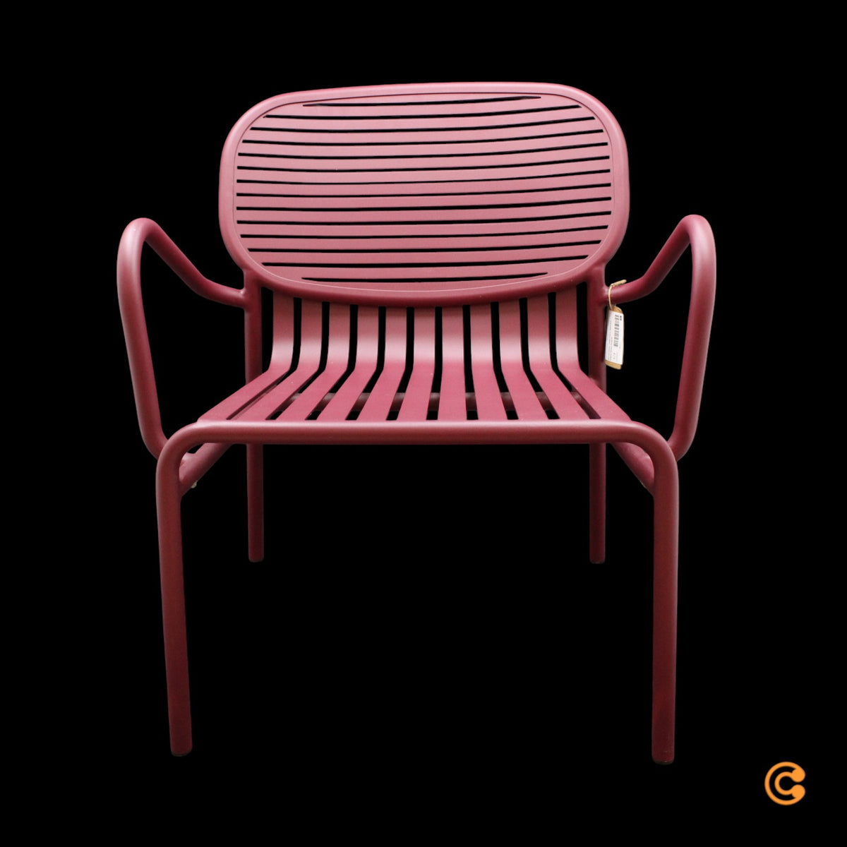 Petite Friture Sessel Stuhl Week End Outdoor Aluminium Bordeaux Gartenmöbel - 3701128104072