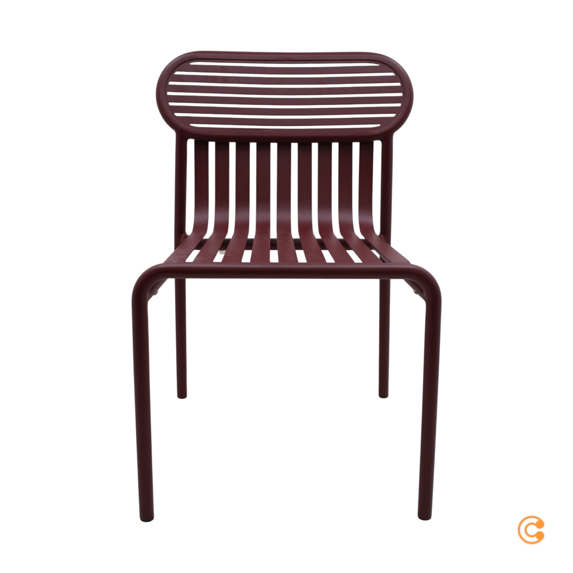 Petite Friture Week-End Outdoor Stuhl Gartenstuhl Esszimmerstuhl Metall burgund - 3760236188848