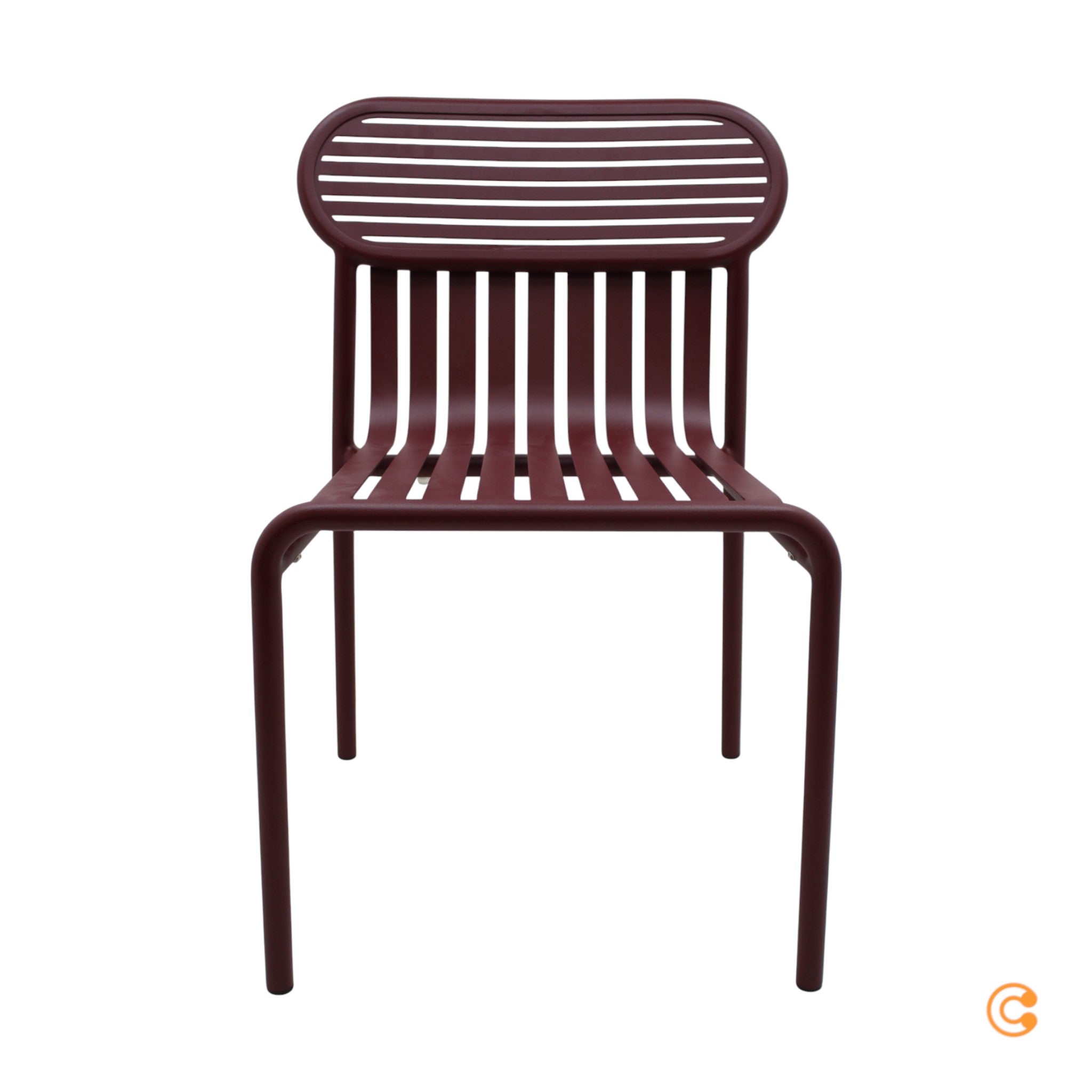 Petite Friture Week-End Outdoor Stuhl Gartenstuhl Esszimmerstuhl Metall burgund - 3760236188848