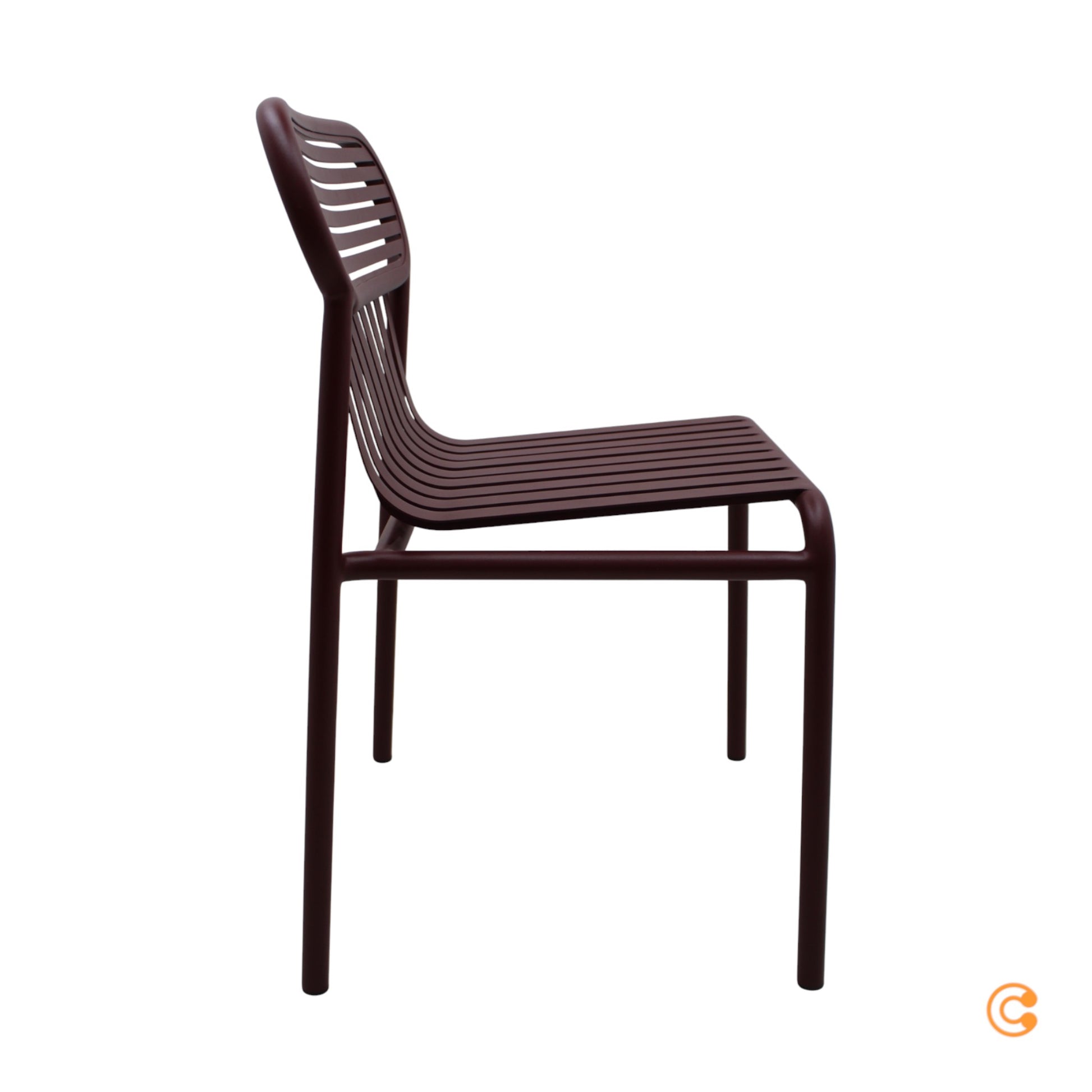 Petite Friture Week-End Outdoor Stuhl Gartenstuhl Esszimmerstuhl Metall burgund - 3760236188848