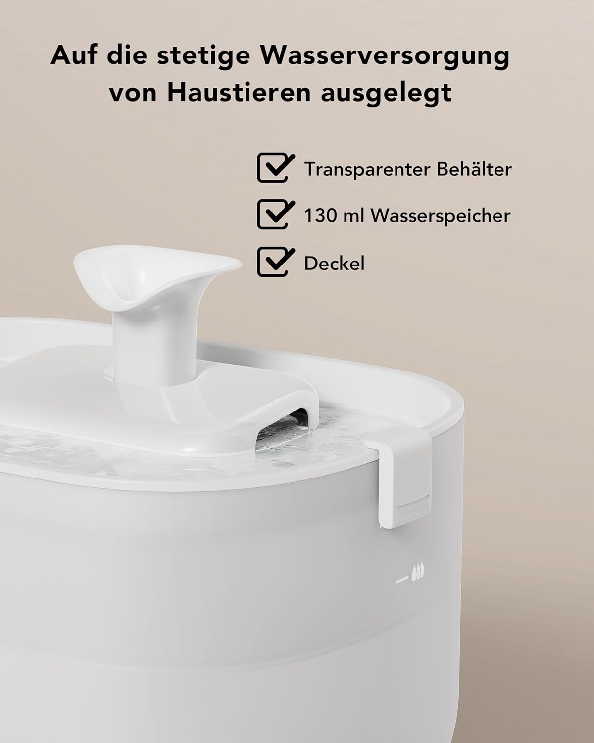 PETLIBRO Katzenbrunnen Trinkbrunnen für Katze mit Pumpe Kabellos Wasserbrunnen - 0671891486121