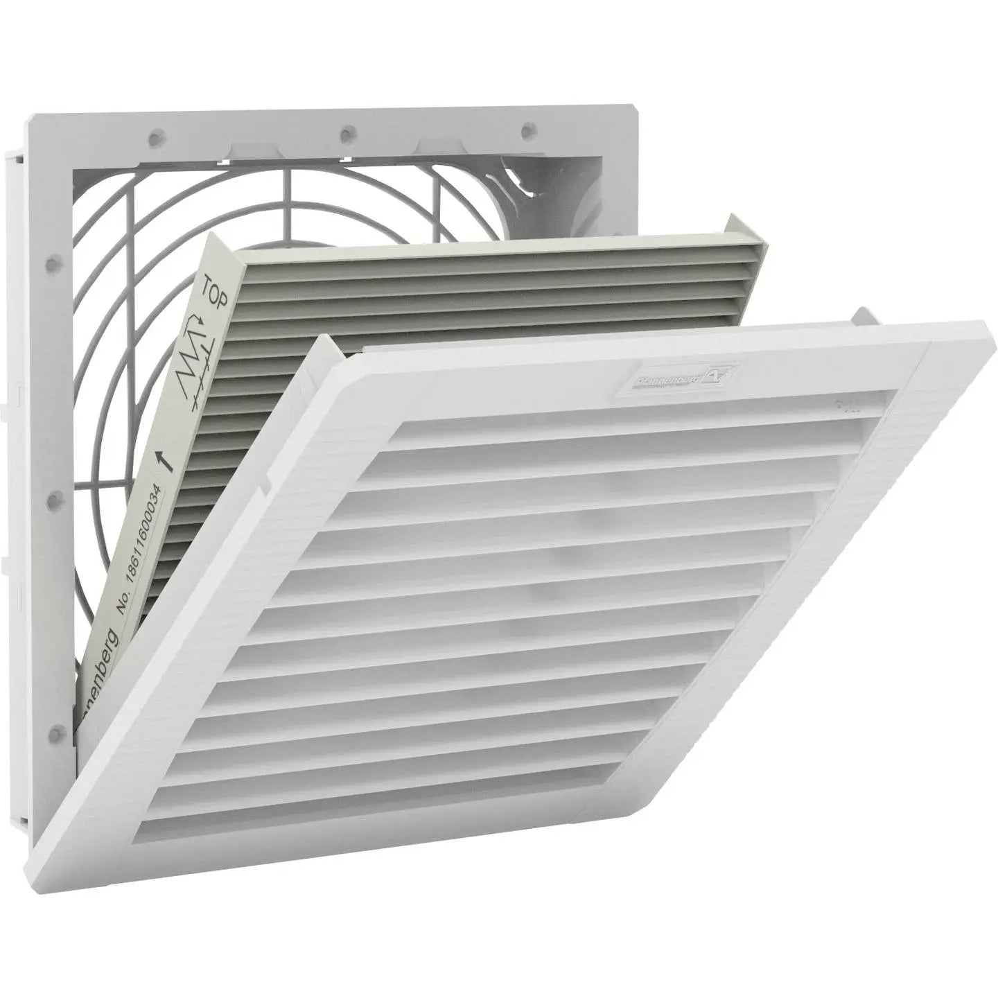 B-Ware Pfannenberg Filterlüfter Austrittsfilter Emv Lüfterfilter Grau Kunststoff G4 - 4061131035190