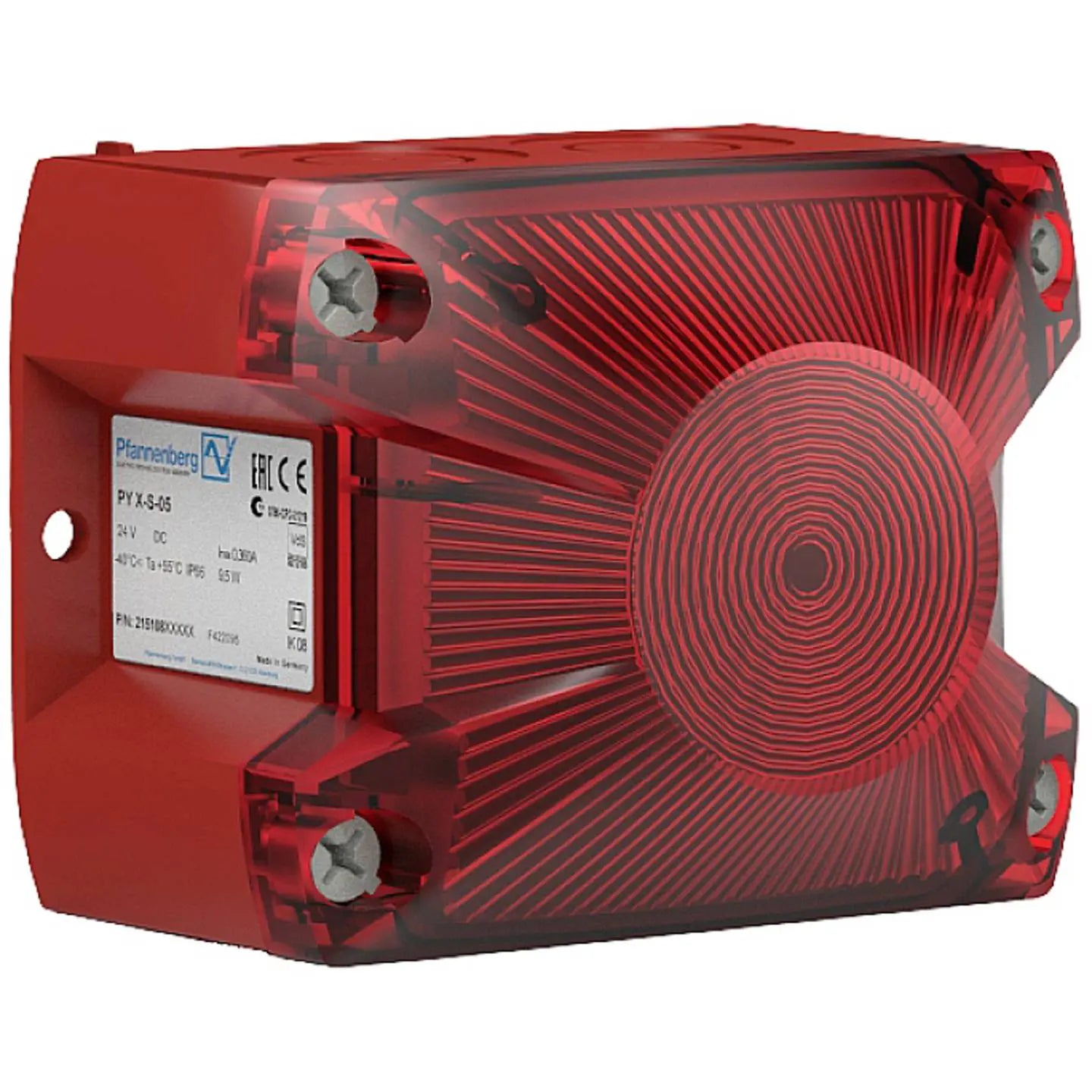 B-Ware Pfannenberg Blitzleuchte Signalgeber Blitzlicht Py X S 05 24 Dc Rd M12 3000 Rot - 4061131038962