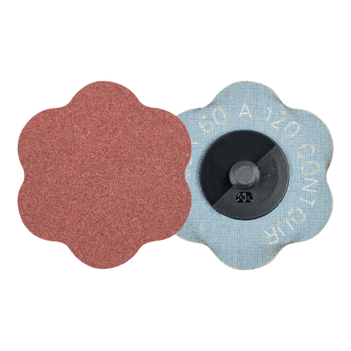 Pferd Schleifblatt Schleifscheibe Korund Cdr 60mm A120 Konturen Flexibel B-Ware - 4007220898864