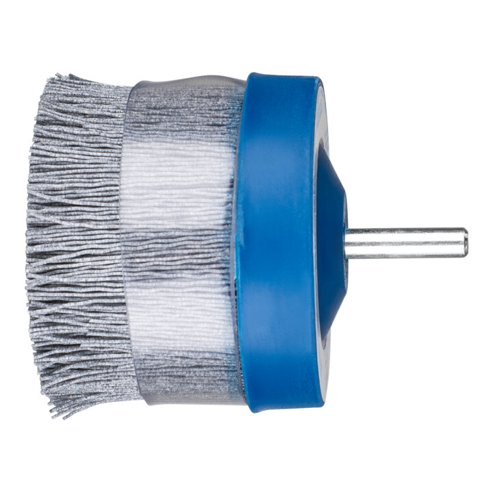 B-Ware Pferd Tellerbürste Rundbürste Entgraten Si C 63mm 6mm Schaft Korn120 Stationär - 4007220104675