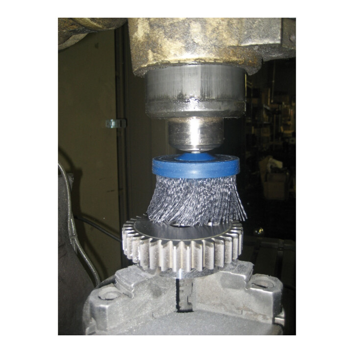 B-Ware Pferd Tellerbürste Rundbürste Entgraten Si C 63mm 6mm Schaft Korn120 Stationär - 4007220104675