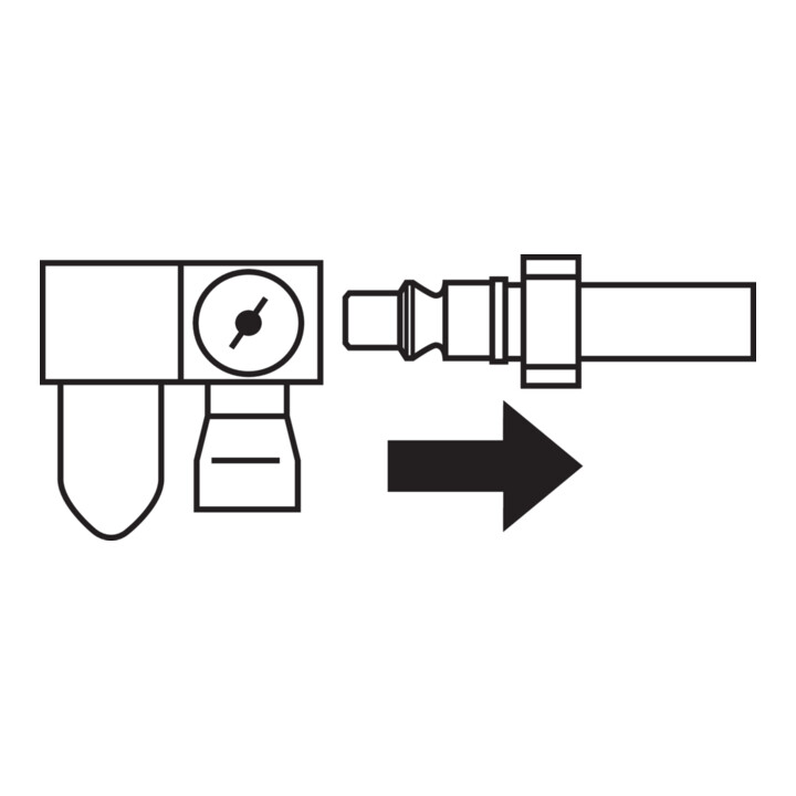 Pferd Druckluftgeradschleifer Geradschleifer Werkzeug Pgas 1/600 60.000 Rpm/110 W B-Ware - 4007220507780