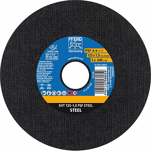 Pferd Rüggeberg Trennscheibe 25 St. A60 Pps 125x1,0mm Gerade  B-Ware