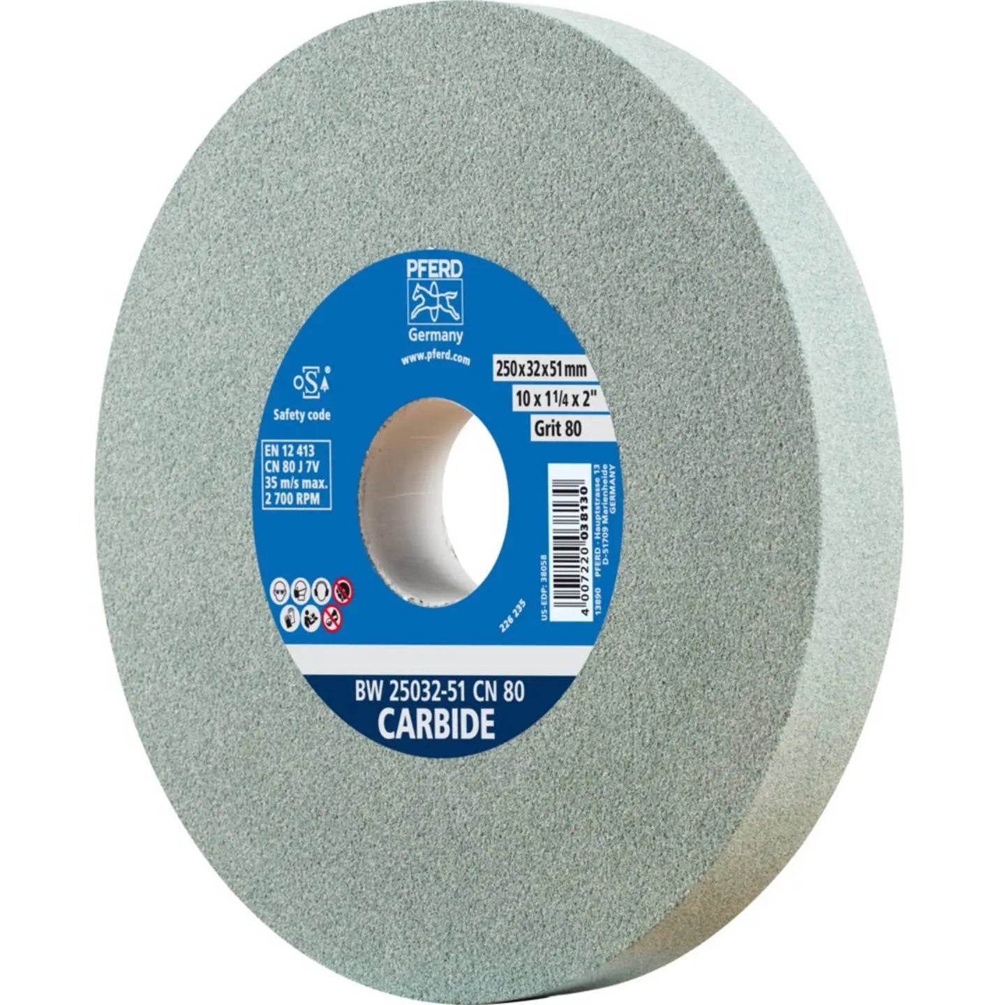 B-Ware Pferd Schleifbockscheibe Schleifscheibe Carbide Bw 25032 51 Cn 80 Für Glas