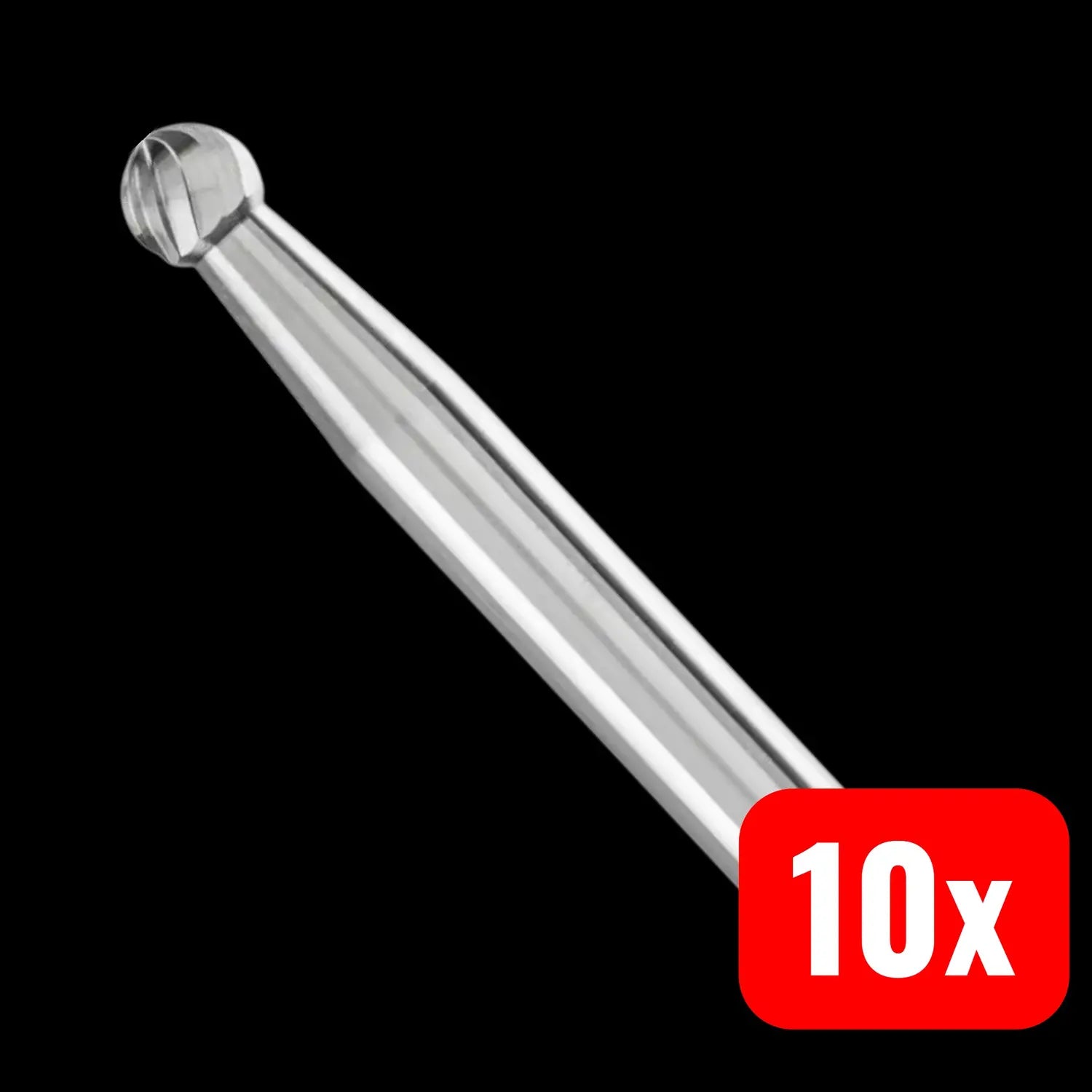 B-Ware Pferd Tools Frässtift Schleifstift Kugel Vollhartmetall Aluminium 10 Stück - 4007220046838