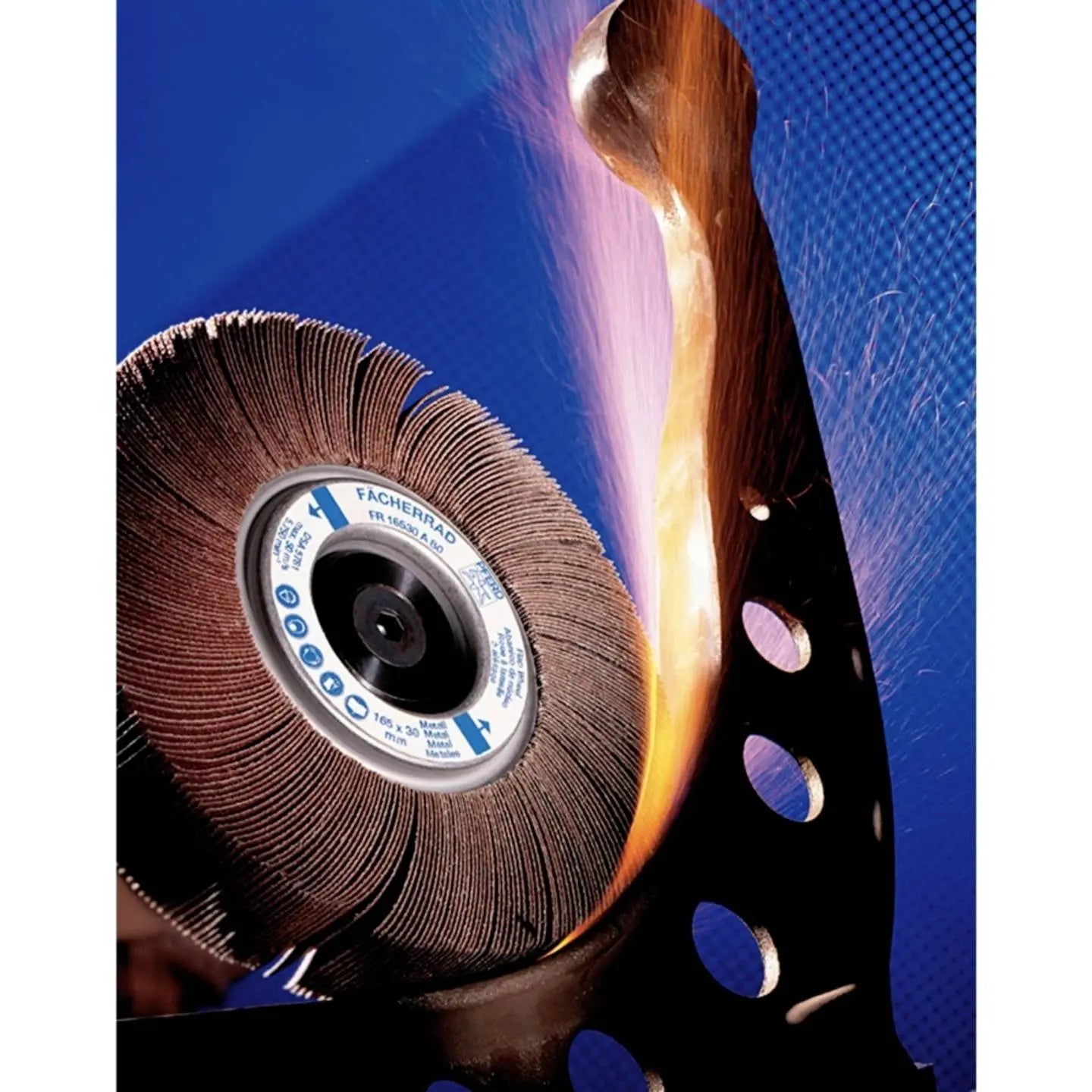 B-Ware Pferd Tools Fächerrad Schleifrad Edelstahl Schleifmittel 165 Mm 2 Stück - 4007220469842
