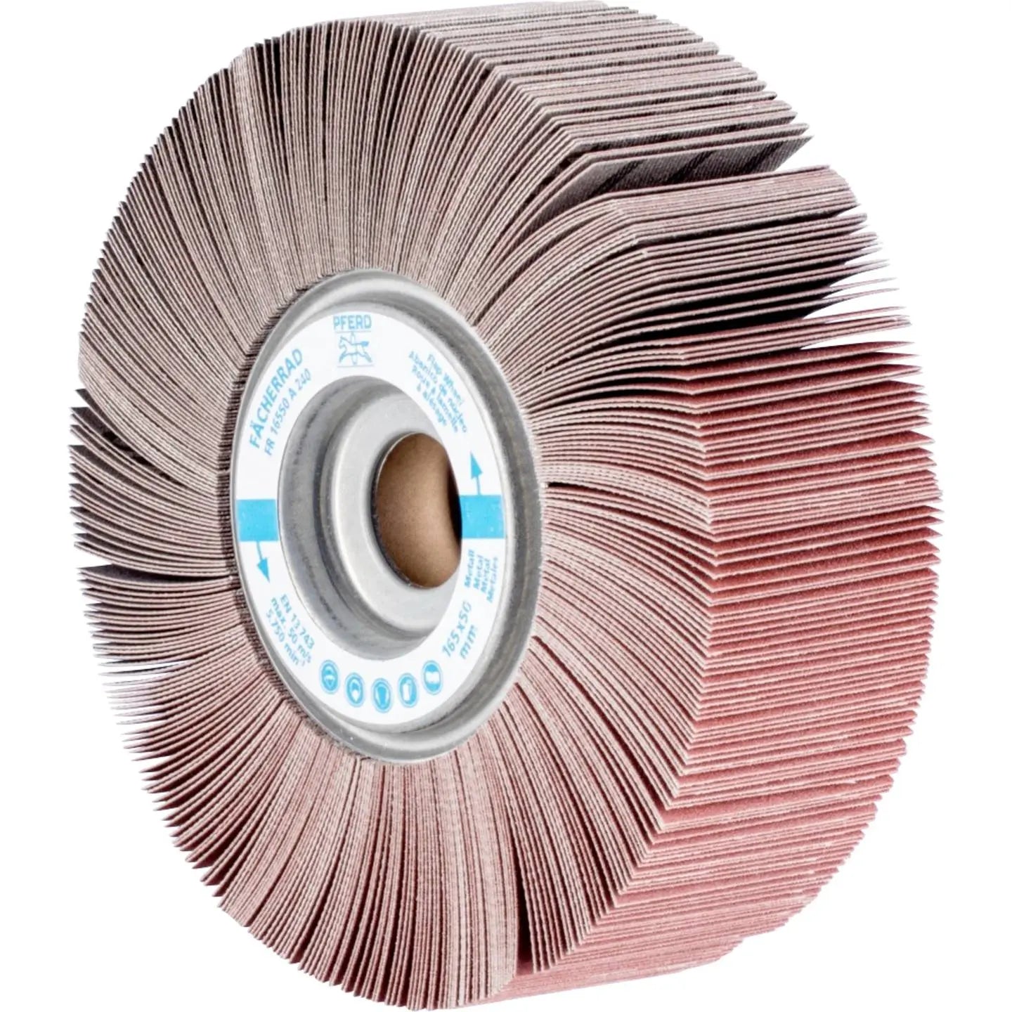 B-Ware Pferd Tools Fächerrad Schleifrad Edelstahl Schleifmittel 165 Mm 2 Stück - 4007220469842