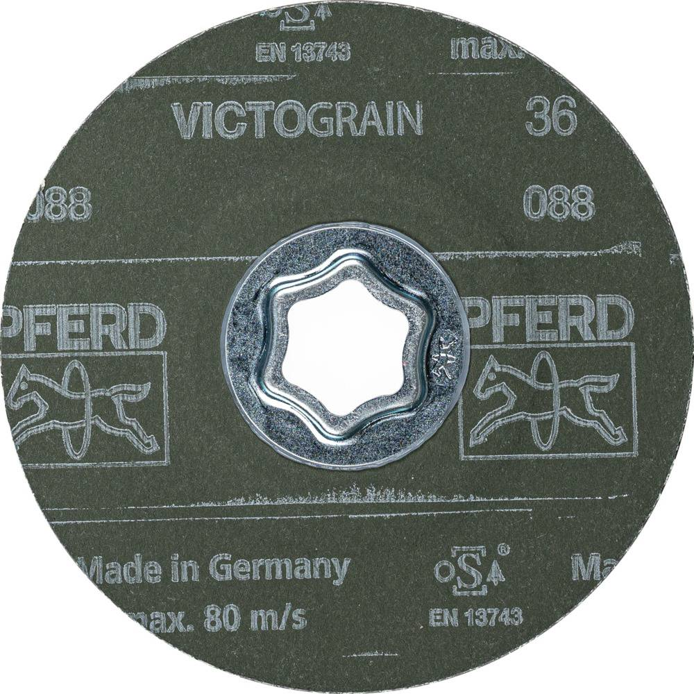Pferd Tools 64111636 Combiclick Fiberscheibe Schleifscheibe 115mm Victograin 36 B-Ware - 4007220176290