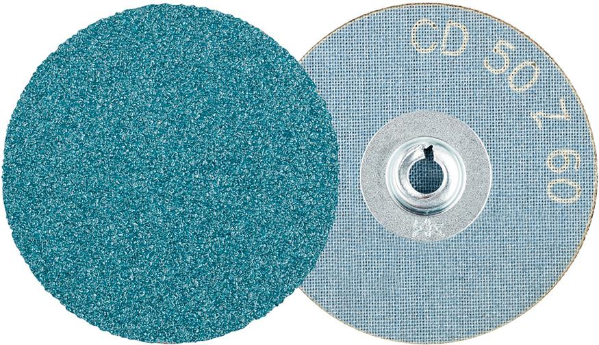 PFERD Schleifblatt Schleifscheibe COMBIDISC Zirkon Ø50mm 100 Stück Stahl Z60 - 4007220266472