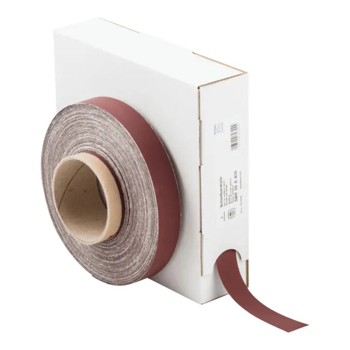 B-Ware Pferd Schleifband Schleifrolle Korund A800 Sbr Universelle Anwendung 25 Mm 50 M - 4007220607244
