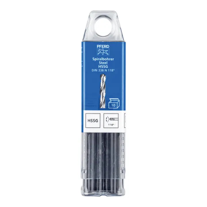 B-Ware Pferd Spiralbohrer Bohrer Stahl Werkzeuge Universal Präzision ø6,5mm Hss G 2 Set - 4007220167083