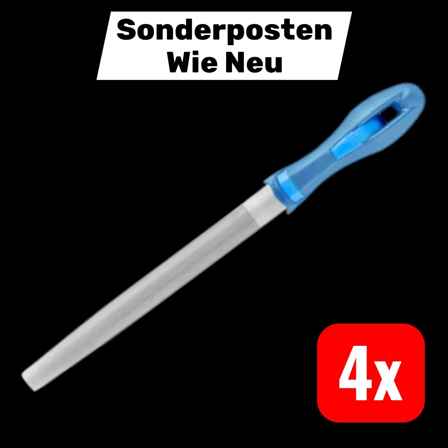 B-Ware Pferd Werkstattfeile Feile Halbrundspitz 200mm Hieb 2 Universell 4 Stück - 4007220809921