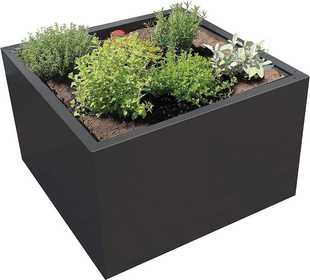 Palatino Pflanzgefäß Clara 80 X 80 X 50 Cm Anthrazit Blumentopf Blumenzubehör B-Ware - 4260445861291