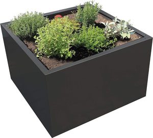 B-Ware Palatino Pflanzgefäß Clara 80 x 80 x 50 cm anthrazit Blumentopf Blumenzubehör