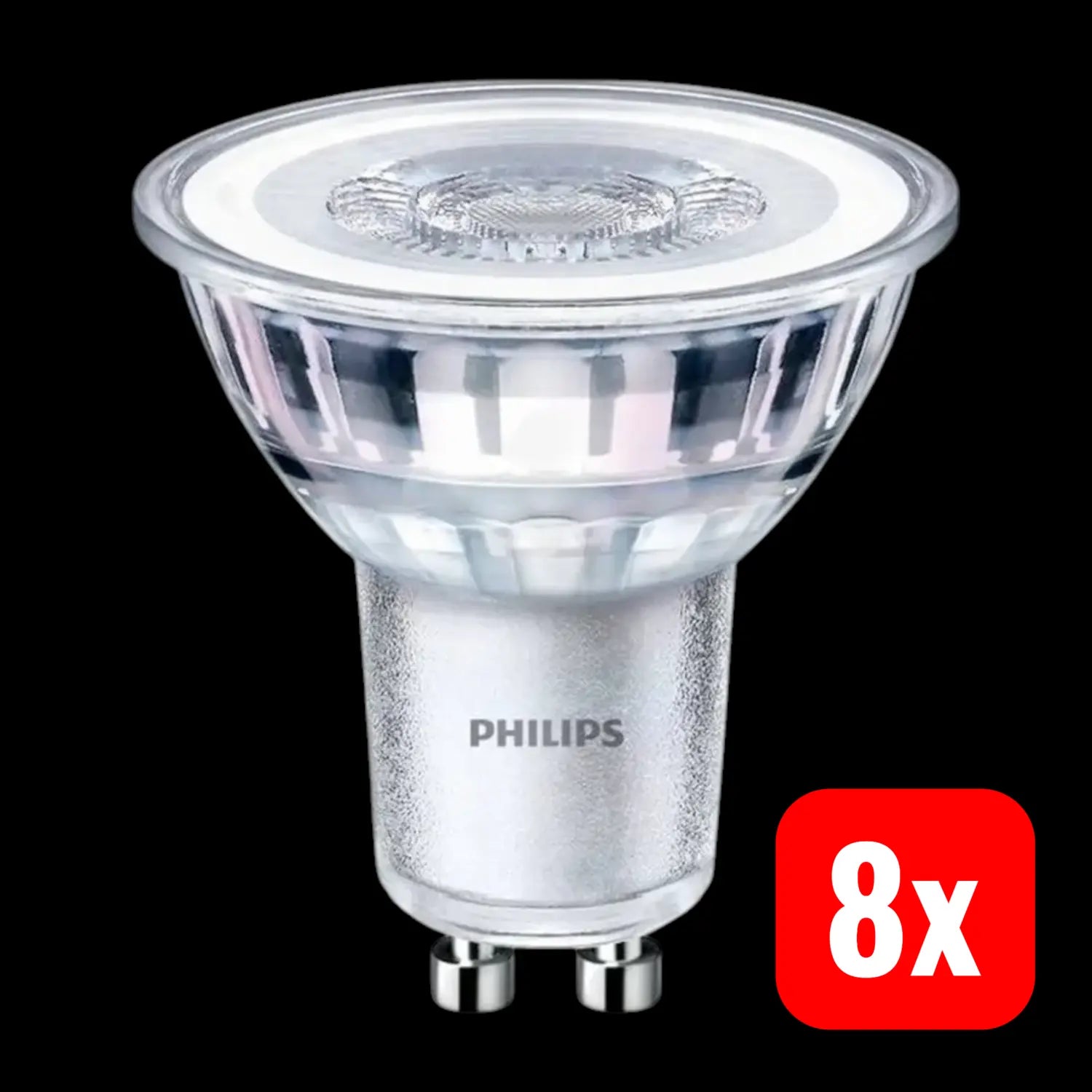 B-Ware Philips Glühlampe Leuchtmittel Reflektor Gu10 Warmweiß 3.5 W 3000 K 54mm 8 Stück - 8718696721353
