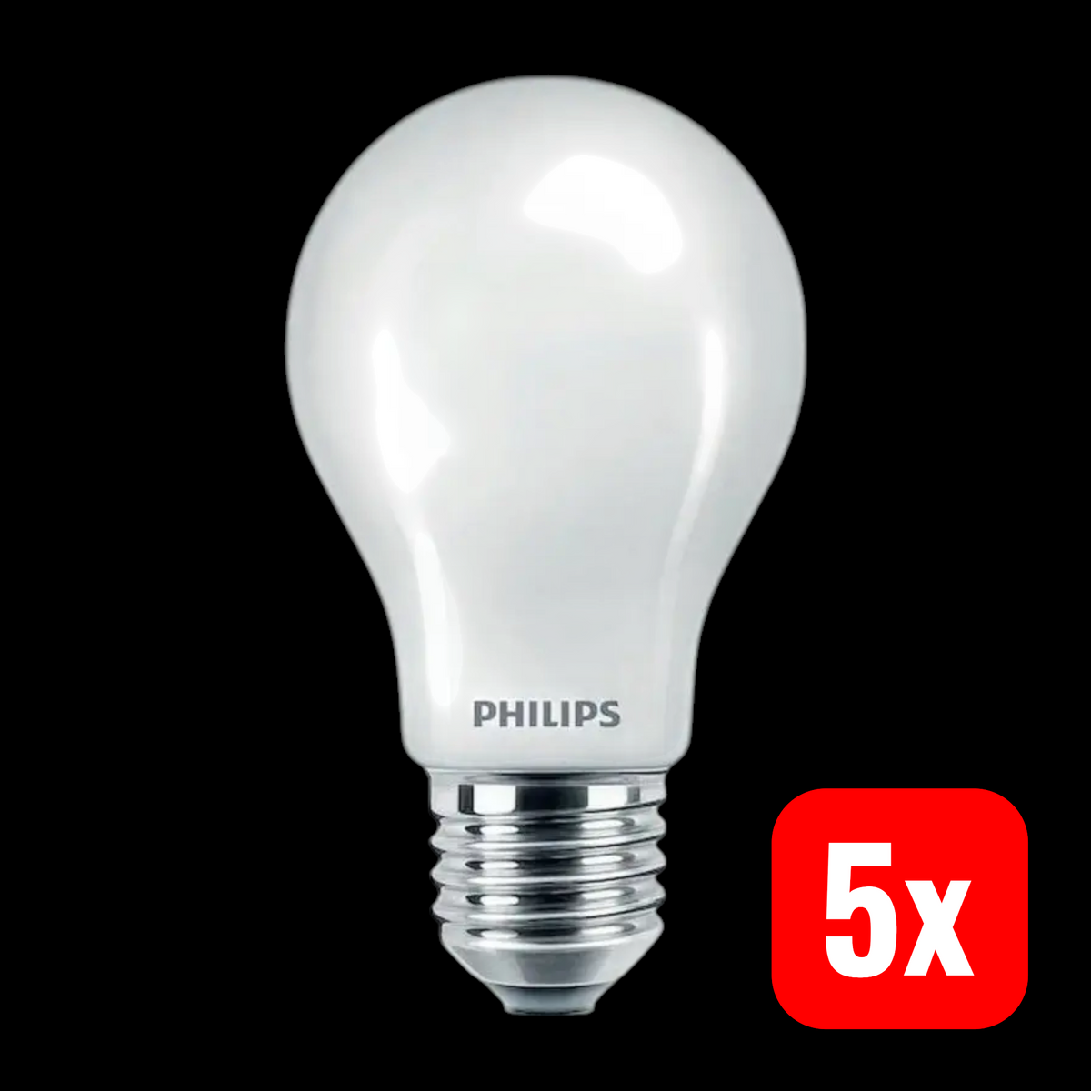 Philips Lampe Leuchtmittel Glühbirne E27 Warmweiß Pear A60 11,2 W 5 STÜCK - 8719514347946