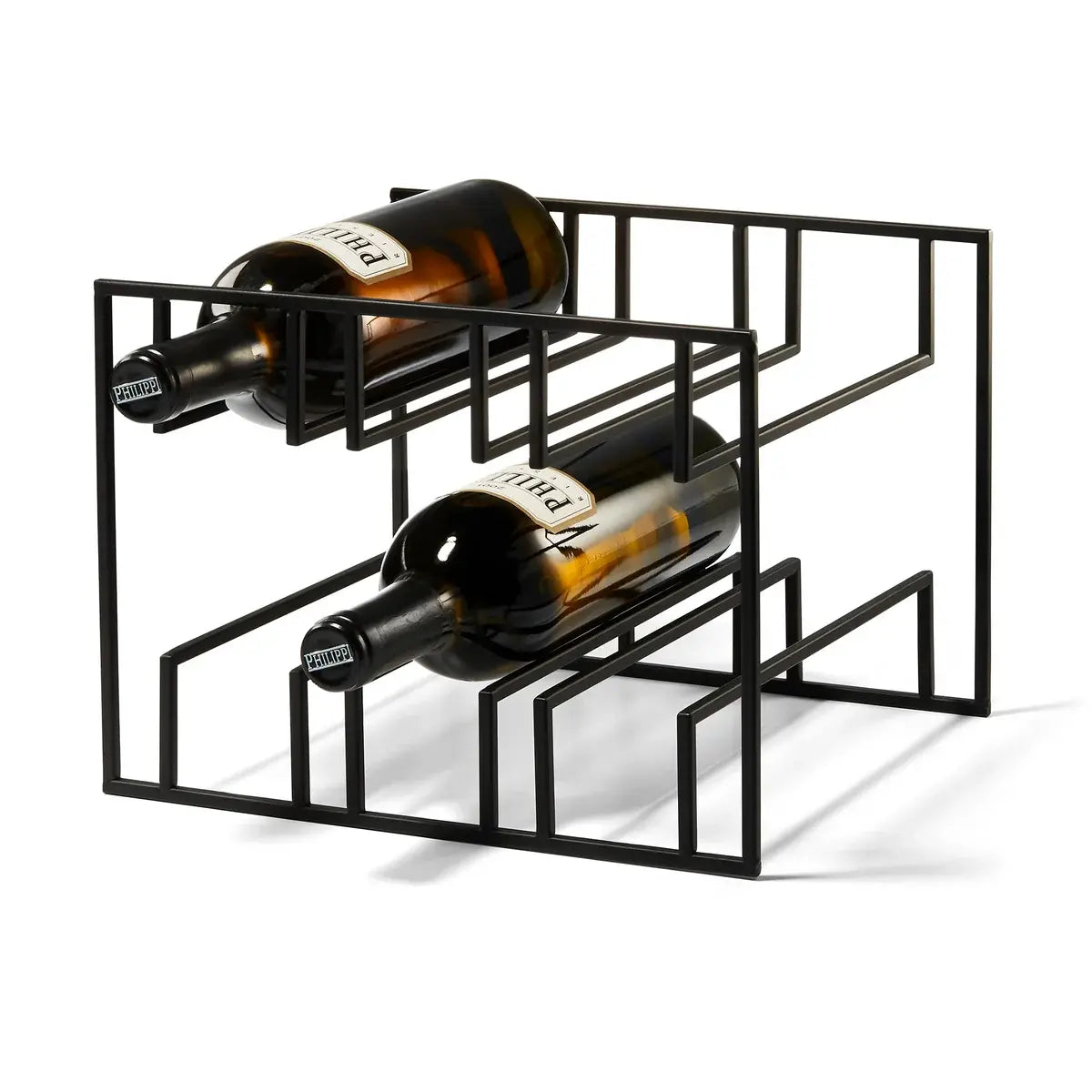 B-Ware Philippi Cubo Weinregal Flaschenhalter Weinaufbewahrung 6 Flaschen Schwarz - 4037846169994