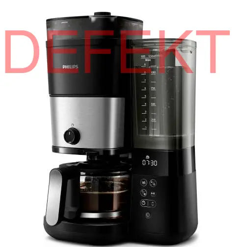 D-Ware Philips Hd7900/01 Kaffeemaschine Schwarz Silber Glaskanne Mahlwerk Defektware140 - 8720389023422