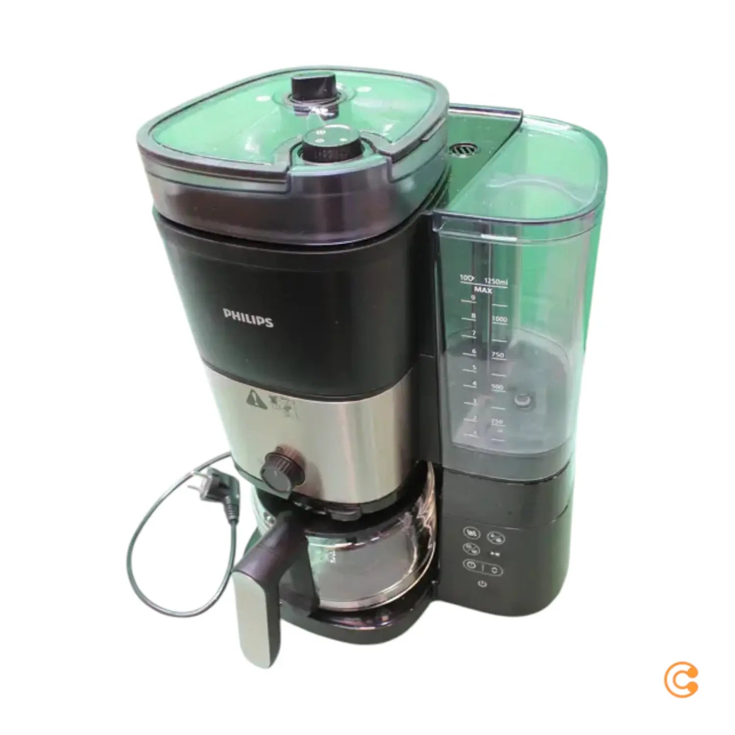 C-Ware Philips Hd7900/01 Kaffeemaschine Schwarz Silber Fassungsvermögen Siehe Text/Foto - 8720389023422