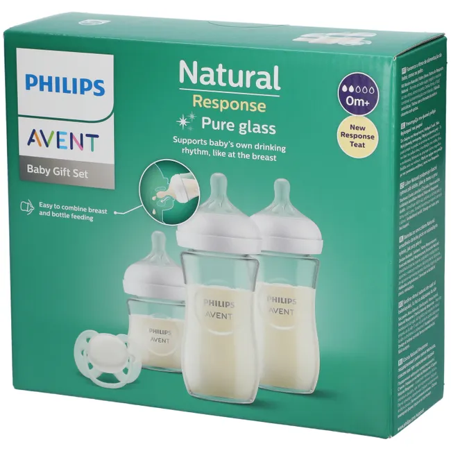 B-Ware Philips Avent Flaschen Starter Set Set Glas Babyflasche Natural Response   - 8710103990727