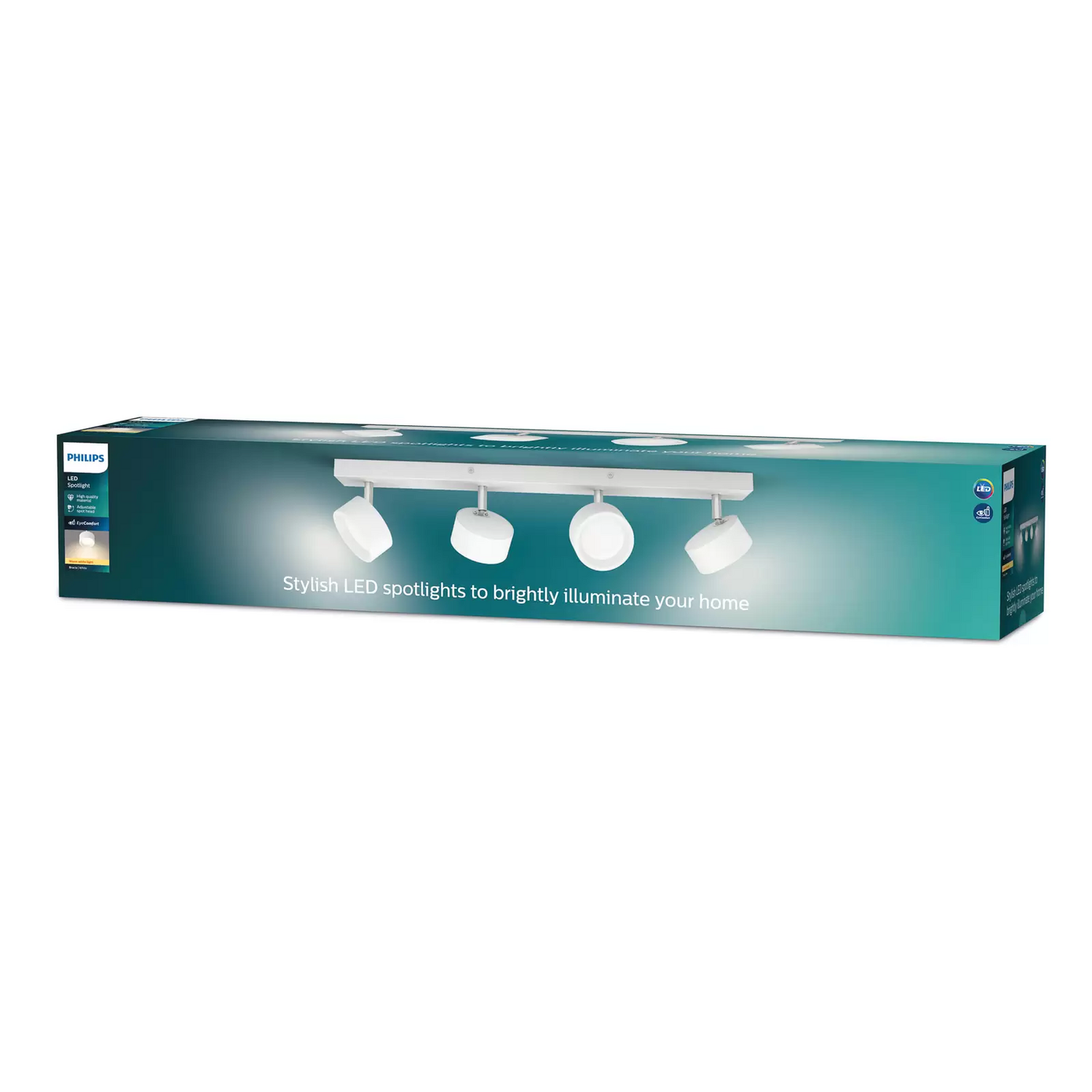 B-Ware Philips Bracia Led Deckenspot Vierflammig Weiß Deckenleuchte Deckenlampe Lampe - 8720169174801