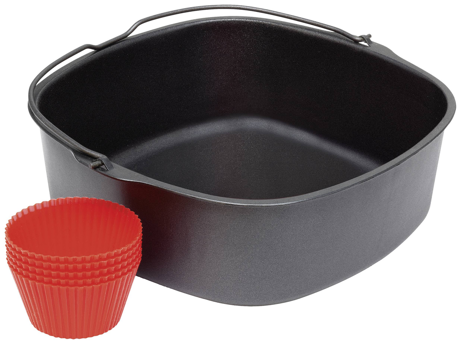 B-Ware Philips Back Kit Für Airfryer Backform Muffinförmchen Backblech Kuchenform Rot  - 8710103878711