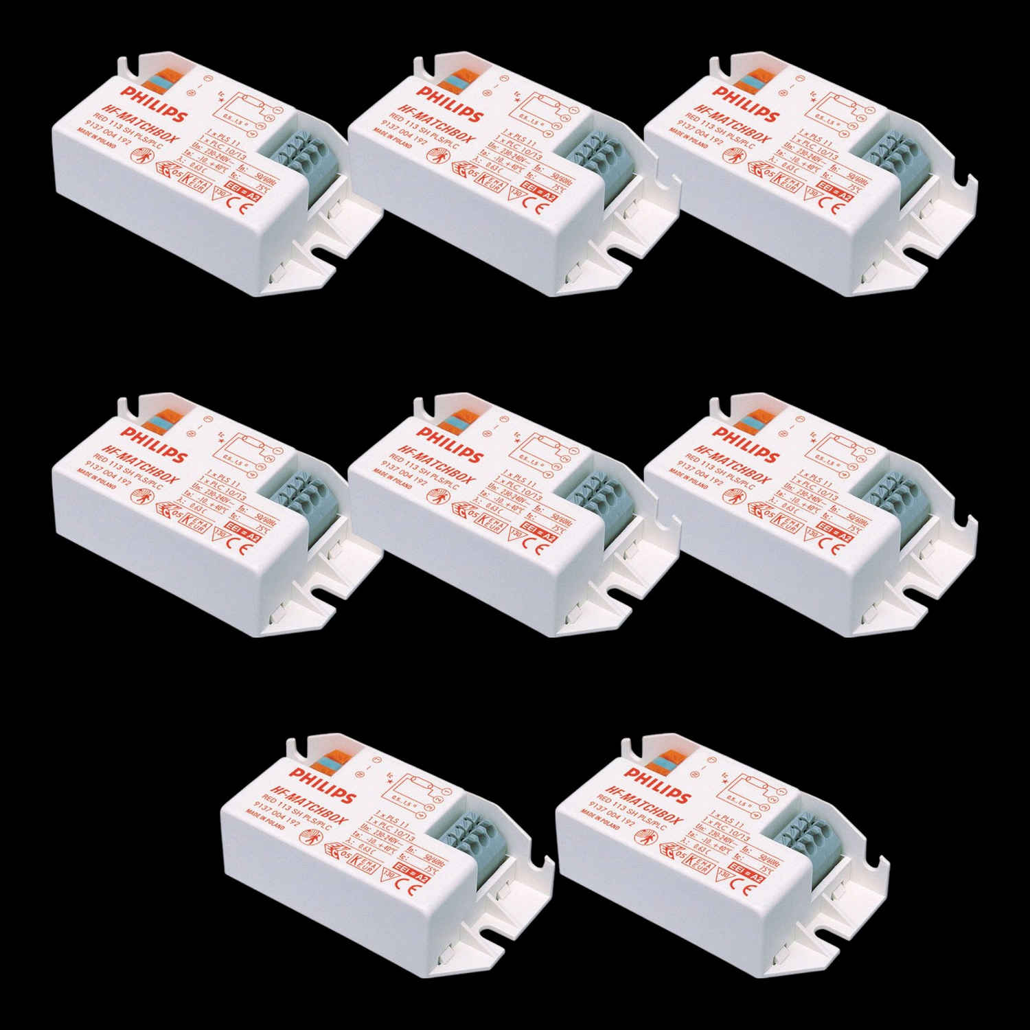 Philips Lighting Kompaktleuchtstofflampe Evg Lampenvorschaltgerät 8 Stück B-Ware - 8711500928023