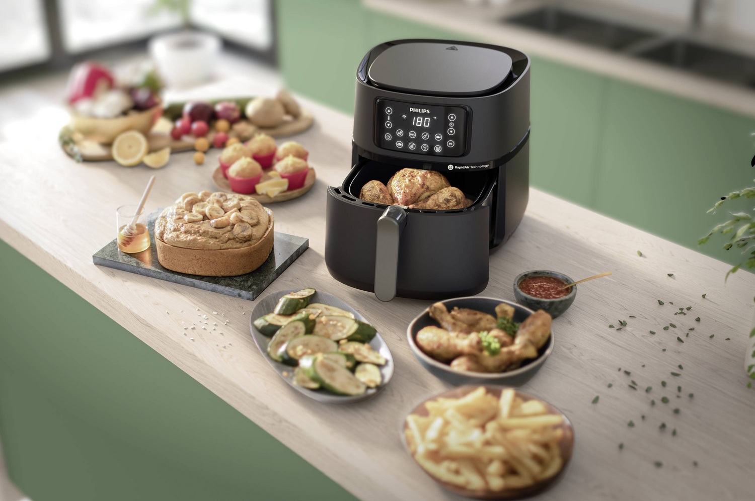 D-Ware Philips Hd9285/93 Heißluft Fritteuse 2000 W App Antihaftbeschichtung Defektware - 8720389015045