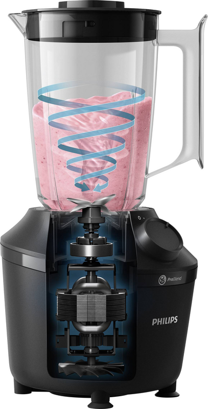 B-Ware Philips Hr2041/41 Standmixer Mixer Smoothiemaker Blender 450 W Schwarz  - 8720389001390