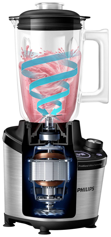 D-Ware Philips Standmixer Hochleistungsmixer Mixer Smoothie Maker 1500 W Silber Defekt - 8720389013539