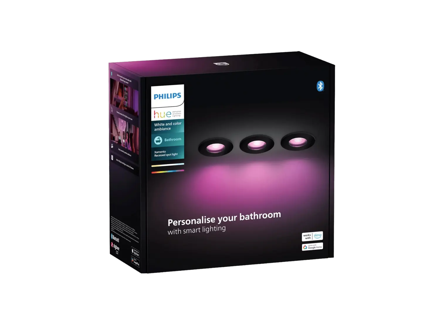 B-Ware Philips Hue Deckenleuchte Einbauspot Spot Smart Led Innenbereich Schwarz 3x Set  - 8720169320895