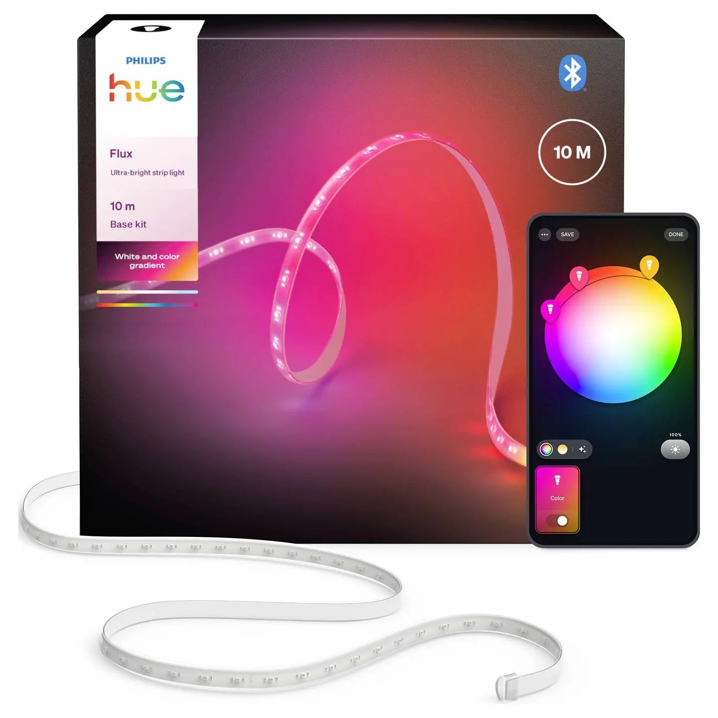 B-Ware Philips Hue Led Stripe Lichtband Flux Gradient Rgbicww Ultrahell 10 Meter Weiß - 8721103088512