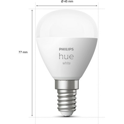 B-Ware Philips Hue Luster Doppelpack White E14 2 X 470 Lm Glühbirne Led Leuchtmittel