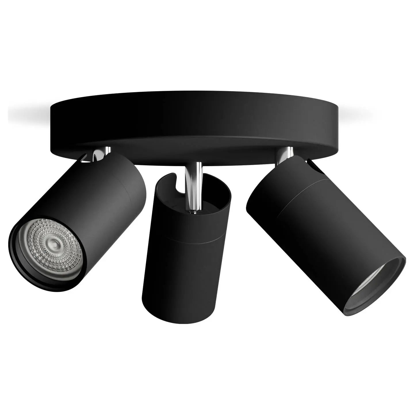 B-Ware Philips Deckenstrahler Deckenspot Gu10 Schwarz Metall 3 Flammig Idris Ip44 Spot - 8720169299054