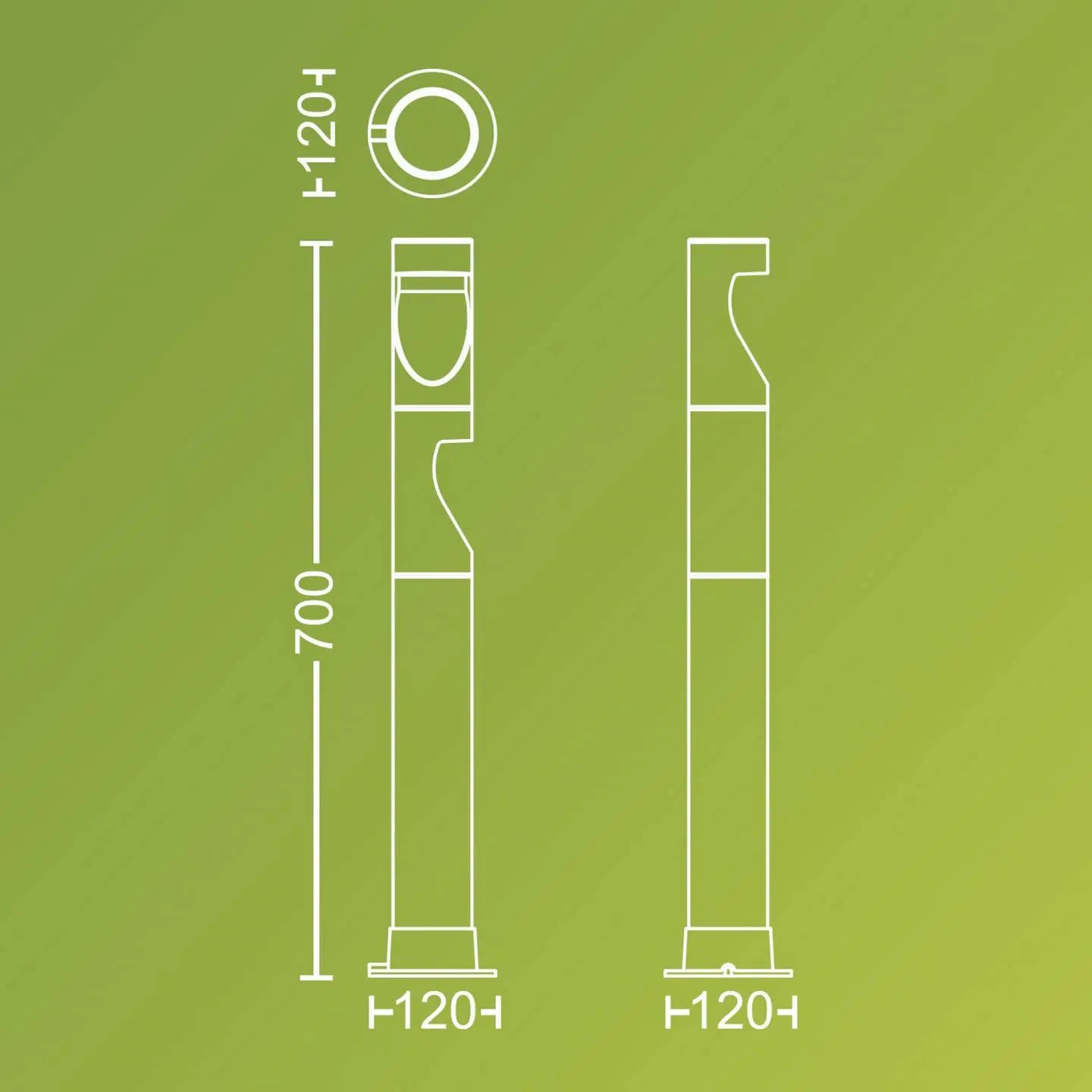 B-Ware Philips Led 929004659601 Desi Led Außenstandleuchte Außenlampe Led 1.5 W - 8720169386952