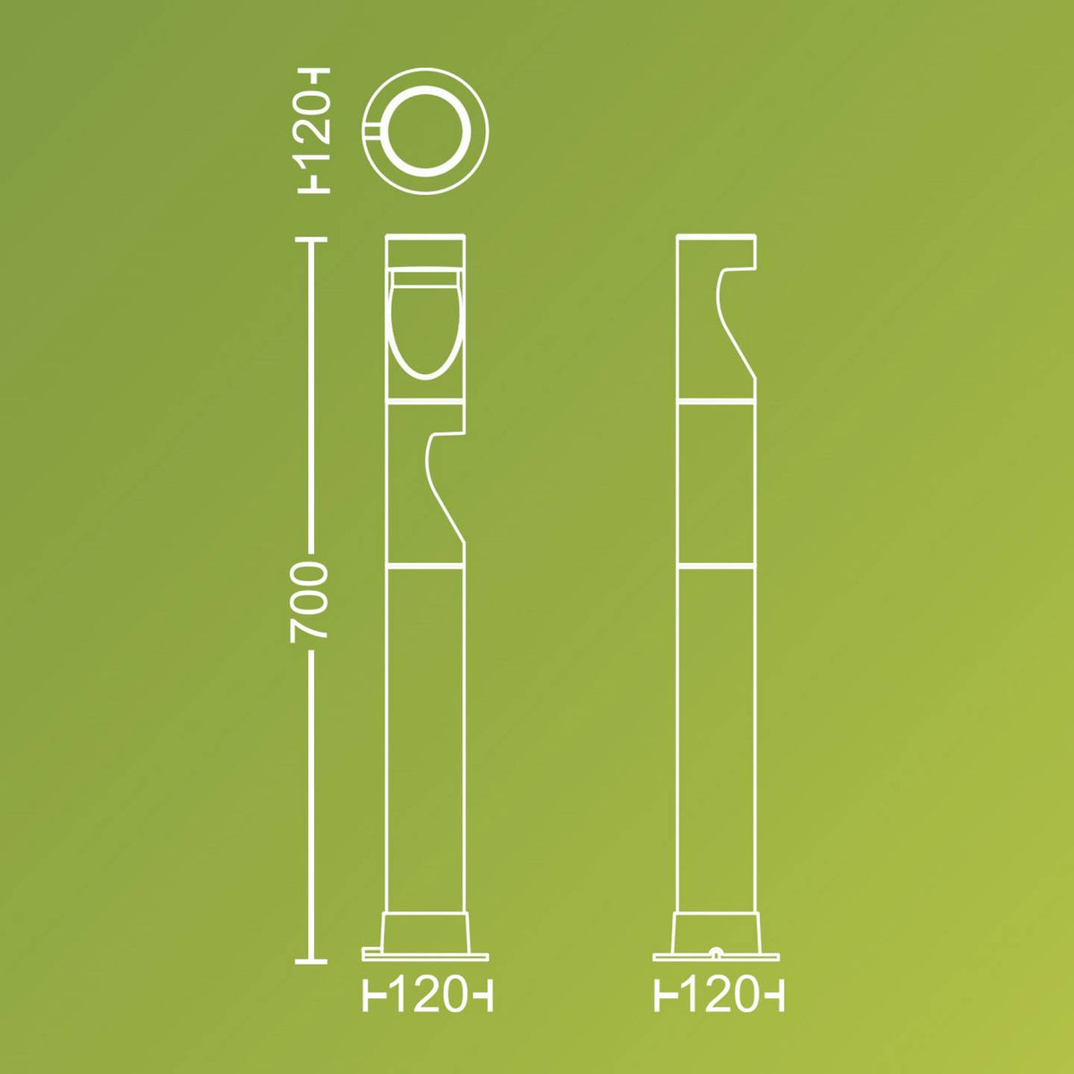 Philips LED Außenleuchte Gartenlampe LED Stehlampe Schwarz LED Desi 929004659601 - 8720169386952