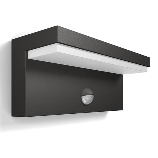 B-Ware Philips Bustan Ir Led Außen Wandleuchte Mit Sensor Anthrazit Außenwandleuchte Lam - 8718696158883