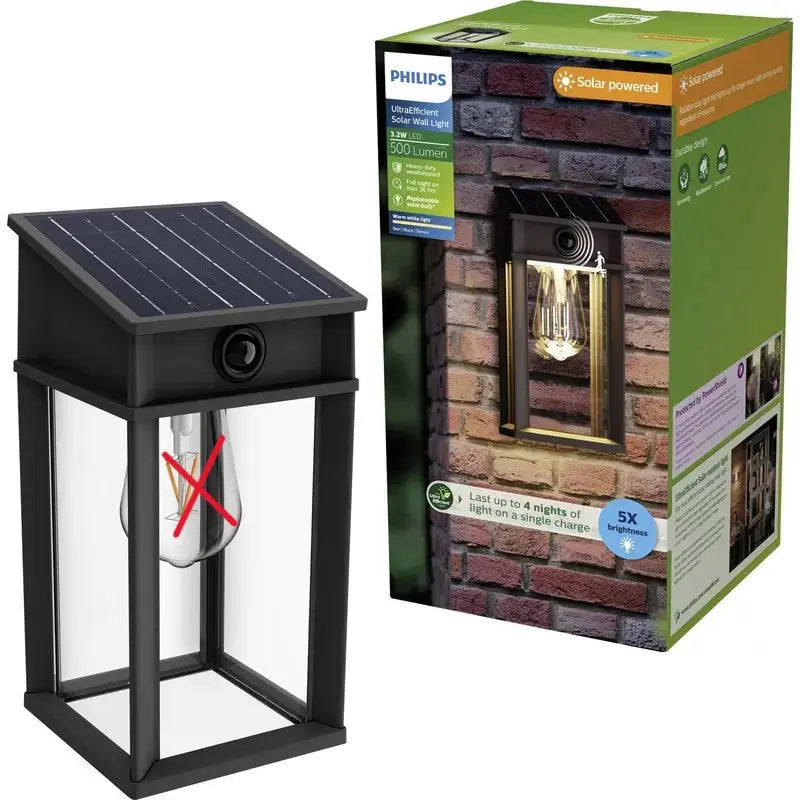 B-Ware Philips Led Geri Solar Außenwandleuchte Bewegungsmelder Led 3.2 W Siehe Text/F95 - 8720169361829